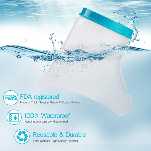 Protector de heridas 100 % impermeable para pies y baño de ducha, fundición impermeable - Imagen 6 de 12
