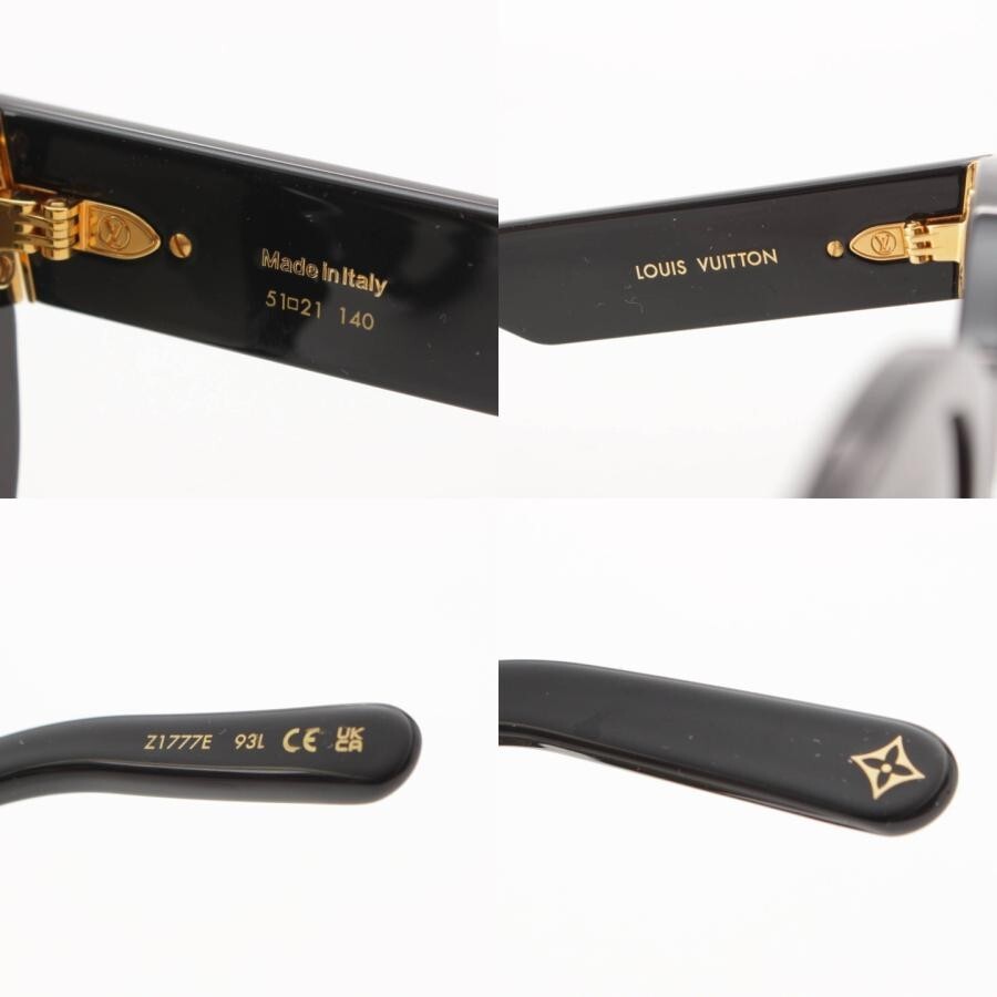 Louis Vuitton Monogram Flower Edge Round Sunglasses Glasses