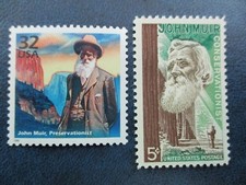 Timbres-poste américains John Muir #1245 et 3182j