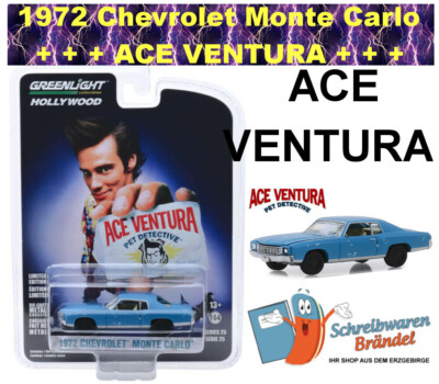 GREENLIGHT 1972 CHEVROLET MONTE CARLO - ACE VENTURA - HOLLYW. SERIE 25  #44850-F