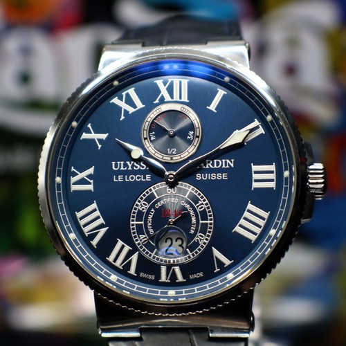Ulysse Nardin Marine Chronometer 43mm 263-67 Blue Dial  Box & Papers