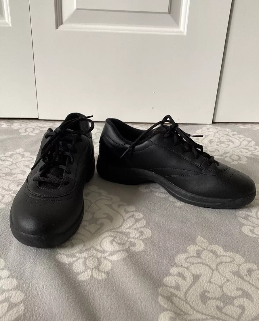Easy Spirit Black Laced Up Tennis Shoes Sneakers eBay