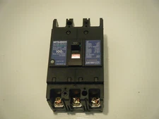 MITSUBISHI  NF100-CP  3 Pole 100A 600V No-Fuse Circuit Breaker
