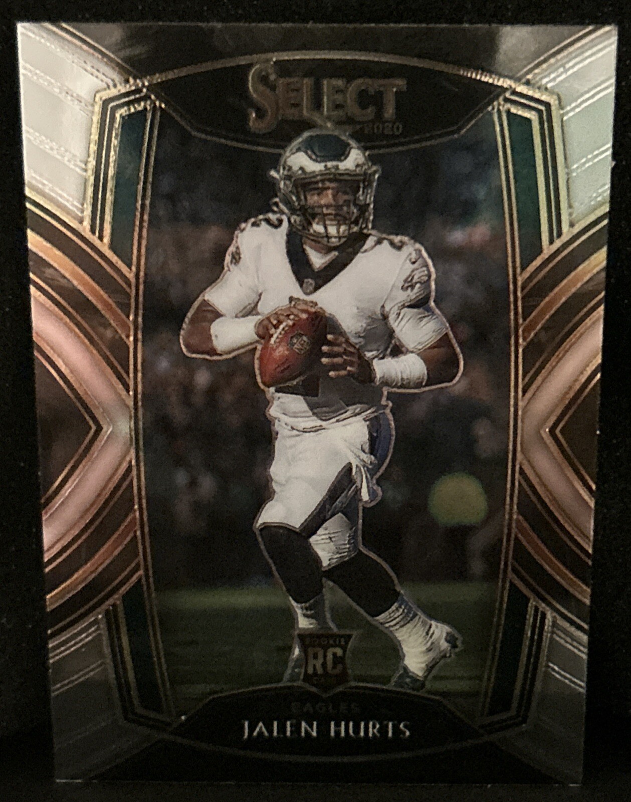 Jalen Hurts 2020 Panini Select Silver Prizm Club Level Rookie RC Eagles #250
