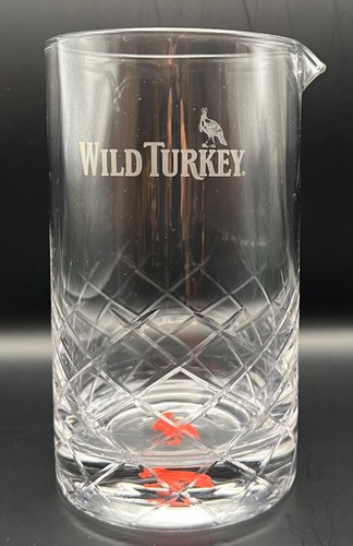 Wild Turkey Bourbon Whiskey 24 oz Cocktail Mixing Glass and Stirring Spoon - New - Picture 2 of 16