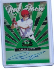 AARON SCHUNK 2019 LEAF VALIANT BASEBALL ON CARD AUTO /99