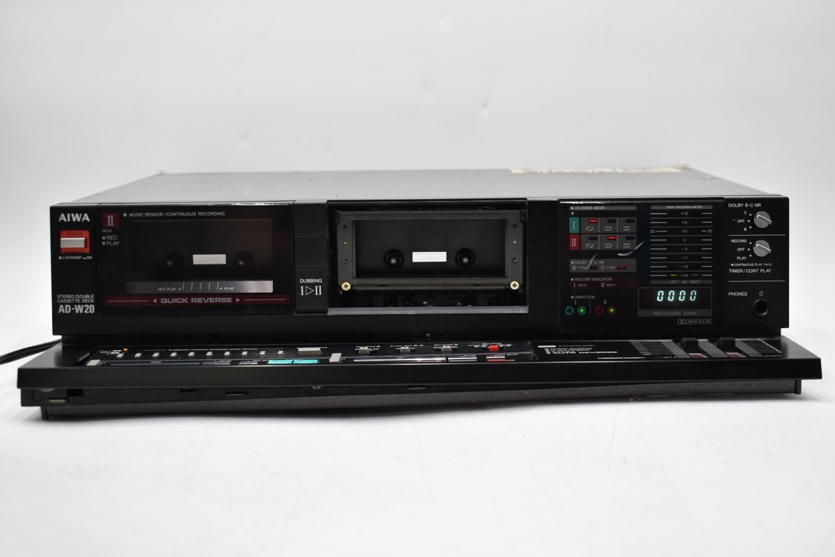 Aiwa AD-W20 Stereo Double (Dual) Cassette Deck | eBay