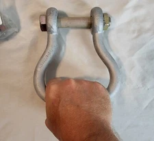 HEAVY DUTY SYNTHETIC SLING ANCHOR SHACKLE Clevis Bolt Pin 3/4" 20,000lbs 10 TON 