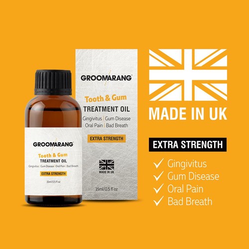 Groomarang Tooth & Gum Treatment Oil Bad Breathe Bleeding Receding Gums 15ml UK - Picture 4 of 10