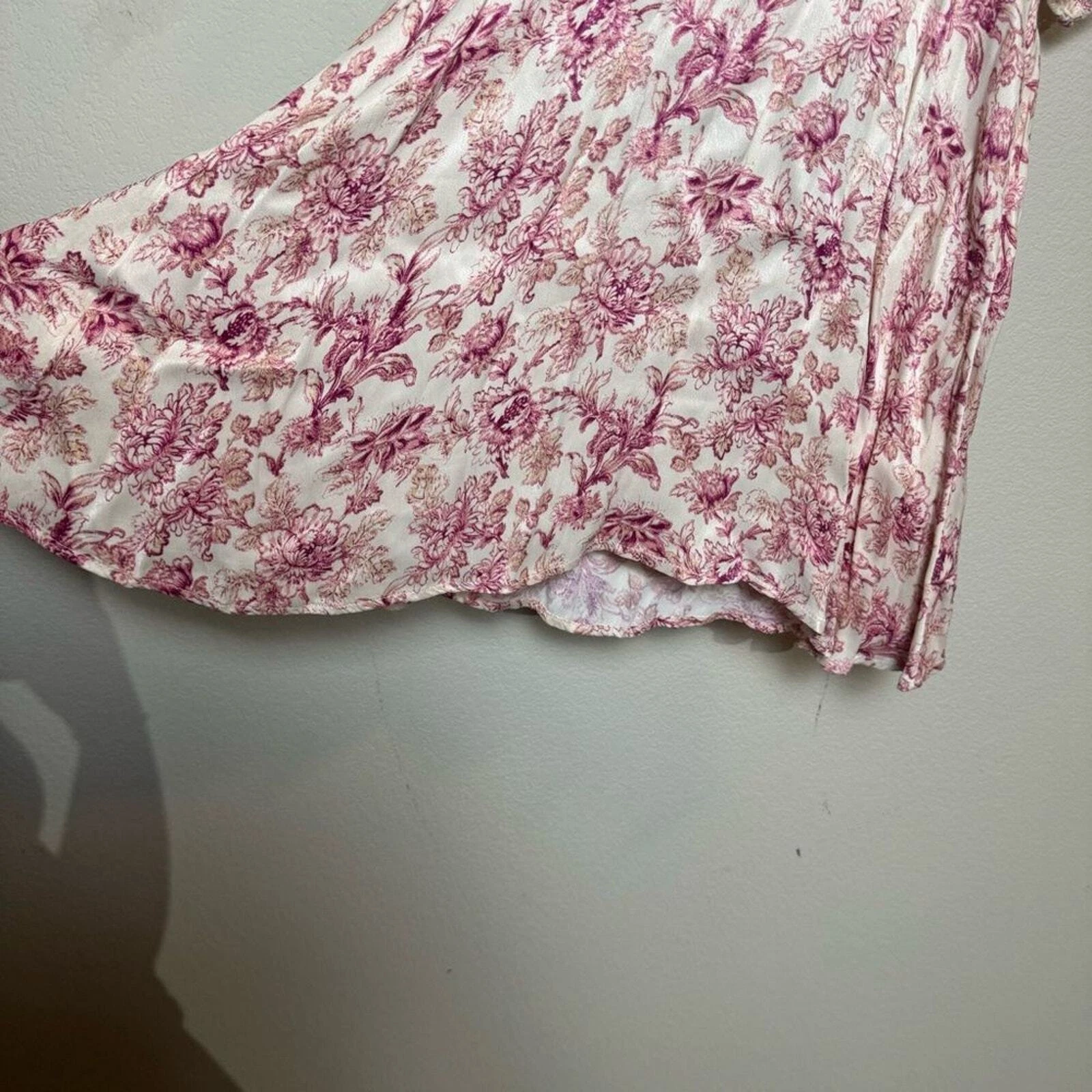VALENTINO free people Mini abito nuovo senza etichette lucie seta floreale pannello pizzo schiena aperta tg 12