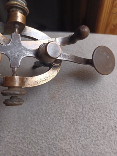 JH Bunnell Rare Telegraph Key Vintage Télégraphique Cle .Morse Code Key NEW YORK - Zdjęcie 6 z 7