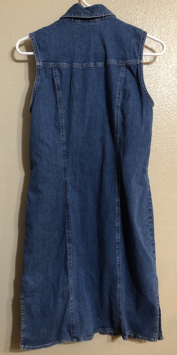 Old Navy Women's 6 Blue Jean Sleeveless Stretch Denim Dress