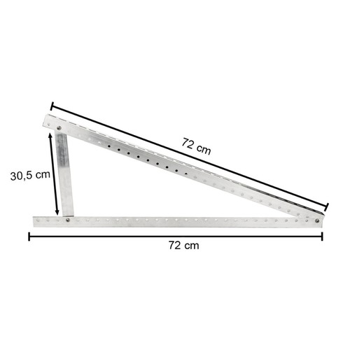 4x Aufständerung Solar Modulträger Halterung Solarständer Montage 720 mm 2,5mm - Bild 4 von 12