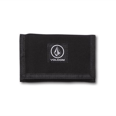 Volcom Men's Box Stone Trifold Wallet Black