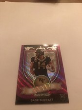 2021 Prizm Draft Sage Surratt Detroit Lions Purple Wave Crusade Rookie