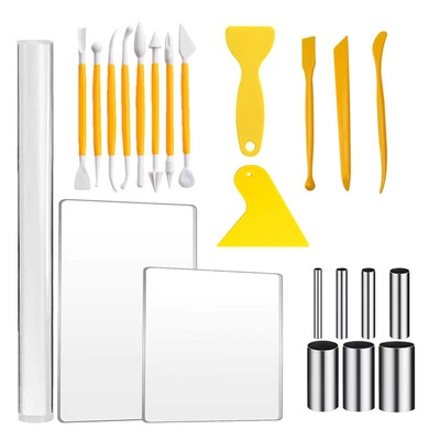 23 Pcs - Werkzeuge Zum Schneiden Von Ton Ton-Skulptur-Formwerkzeug