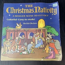 The Christmas Nativity A Manger Scene To Cut Out Book, 1981