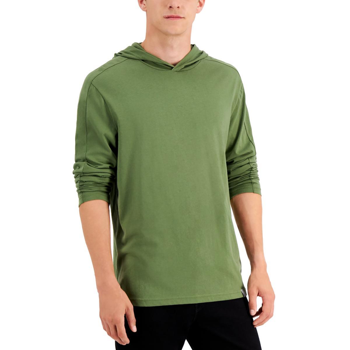 Alfani Мужская зеленая вязаная удобная и уютненькая толстовка с капюшоном Loungewear XL BHFO 4528 2790₽