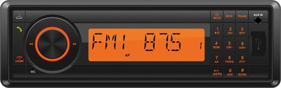 Phonocar VM016 Radioset+Unterbaukonsole für LKW/Truck/Bus/24 Volt/24V