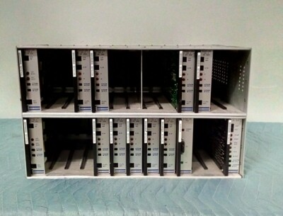 TELCO SYSTEMS 24FC19 I5 w/ 13 PCB DEP Boards Part (2440-00 ISS 3,2443-20 ISS 2)