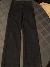 Wrangler jeans vintage classic Boys Size 12 Slim western rodeo blue denim jeans