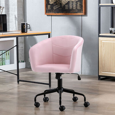 Rolling Swivel Office Computer Desk Chair Adjustable Vanity Makeup Seat  Armchair UK