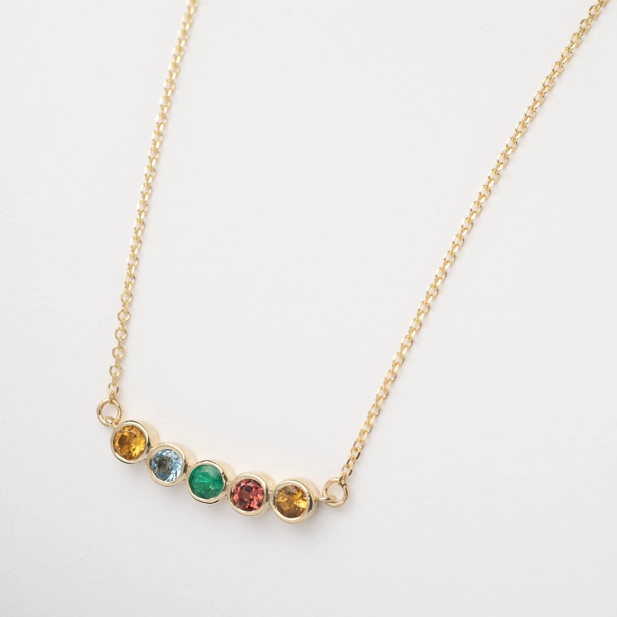 Multiple Birthstone Necklaces - The Vintage Pearl