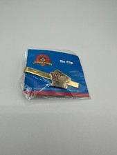 Vintage LOONEY TUNES TASMANIAN DEVIL TAZ PLAYING GOLF NECK TIE CLIP