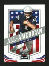 Zach Wilson Rookie 2021 Leaf Draft All American #48 Football Card