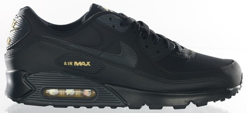 Nike Air Max 90 IB7680-001 Black Buff Gold Anthracite airmax  display picture 3