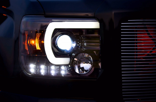 Recon Projector Headlights For 2014-2019 GMC Sierra 1500/2500/3500 - Picture 3 of 7