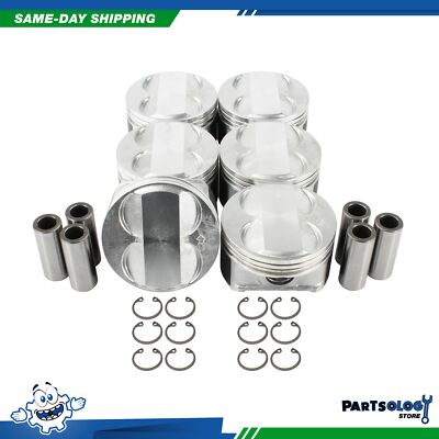 DNJ P263 Standard size Complete Piston Set For 04-08 Acura 3.2L SOHC