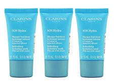 CLARINS SOS Hydra Refreshing Hydration Mask 45ml 15ml x 3