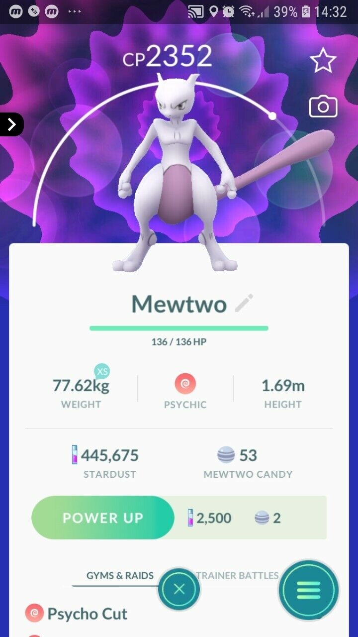 Mewtwo Pokemon Trade Go