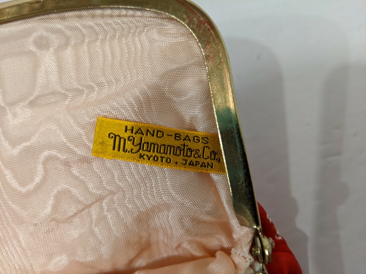 Vintage M. Yamamoto & Co. Clutch Satin/Silk Hand-Bag: Kyoto