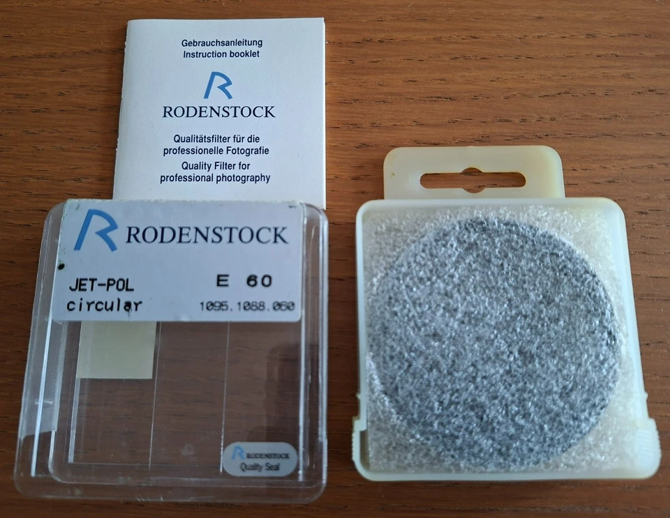 R0DENSTOCK JET-POL CIRCULAR E60 POLARISING FILTER BOXED OPENED UNUSED NEAR MINT - Image 3 of 4