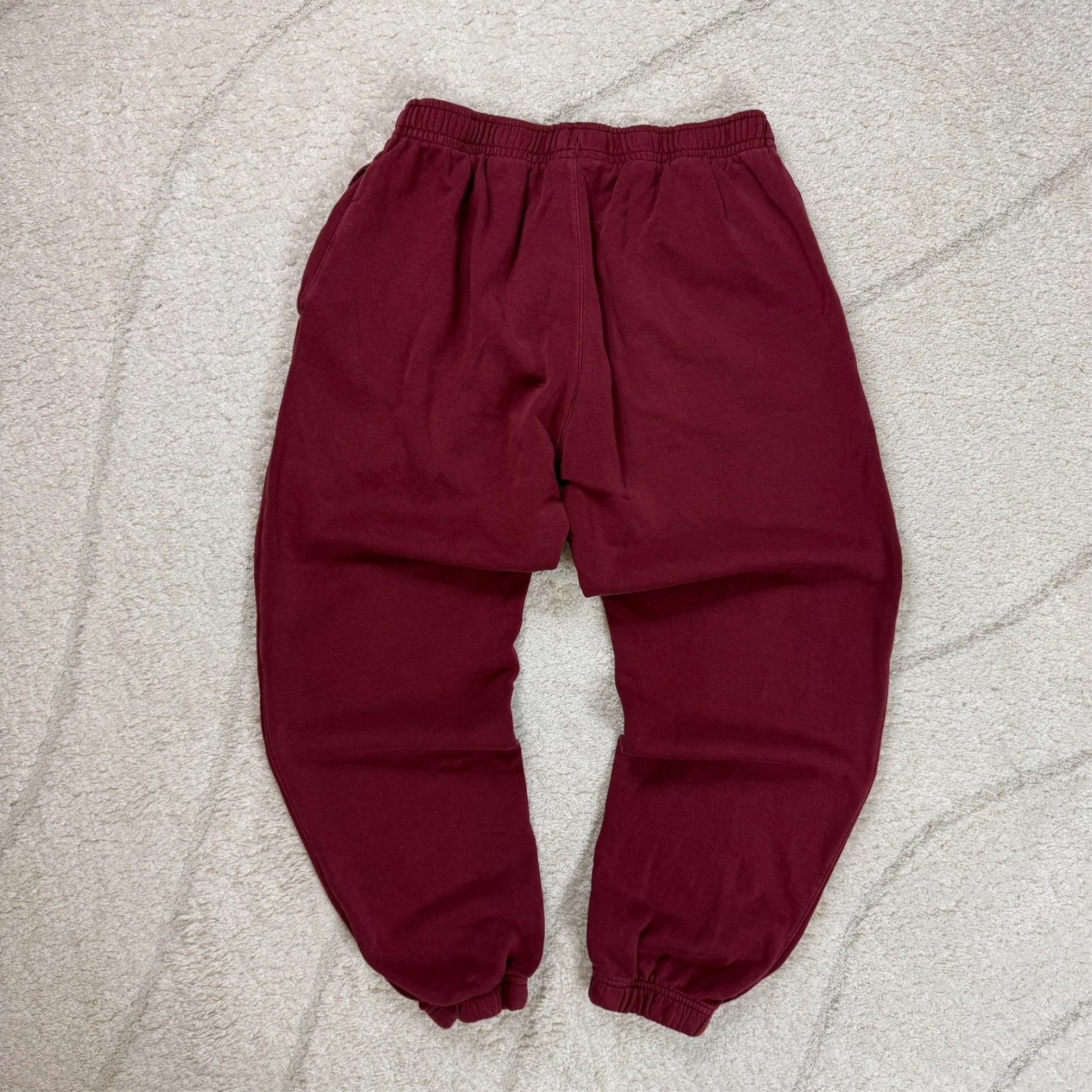 Vintage Nike Club Red Pullover Hoodie & Joggers Size Large Full Tracksuit Set image 8