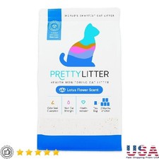 Smart Cat Litter Lotus Scent Odor Control Lightweight Health Monitoring 8lb New