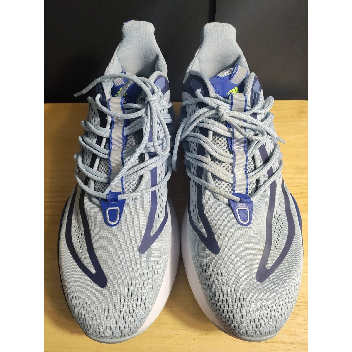 Adidas Alpha Boost Men's US 12 Blue Yellow White Retro Sport Life IE9701 View 6