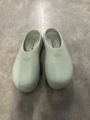 Adidas Adifom Stan Smith Mule Shoes Silver Green Women's Clog, Size 9