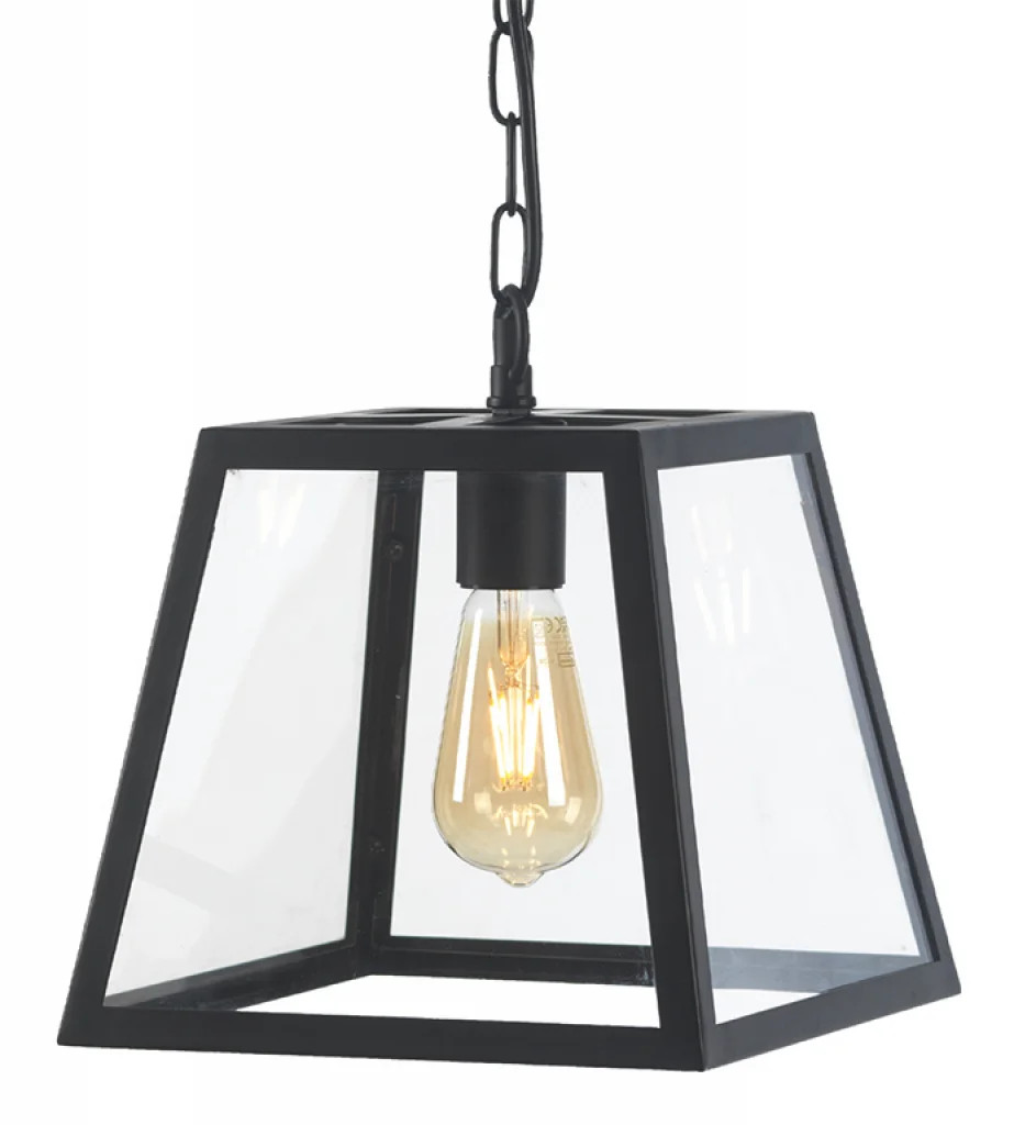 Ceiling Light Black Riga 1 Oaks Lighting 1524/1 BK