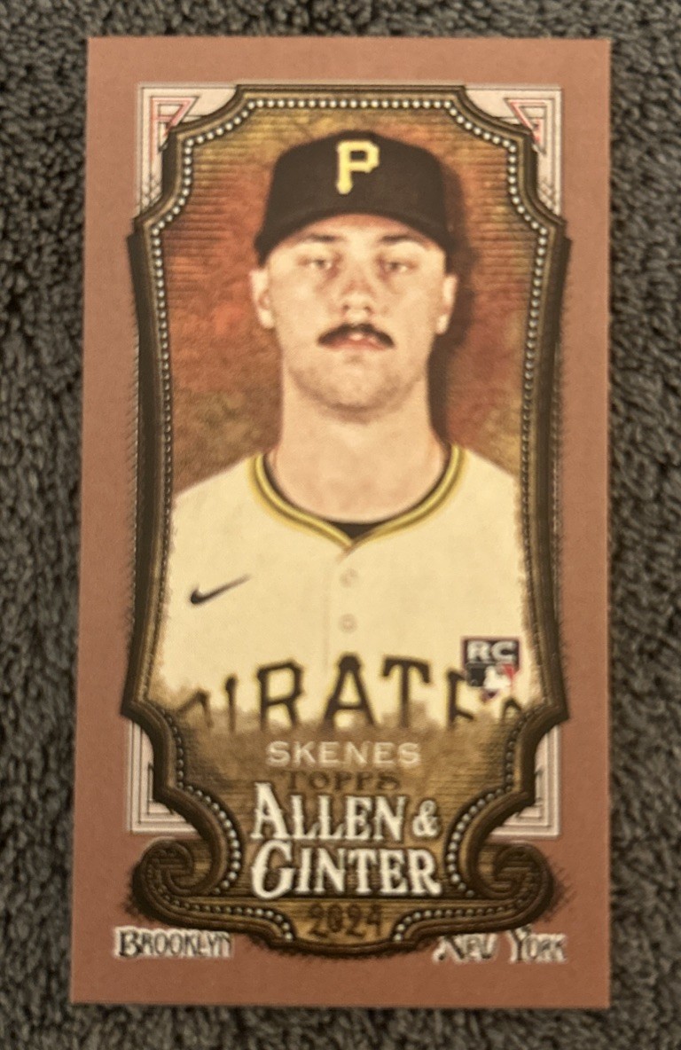2024 Topps Allen & Ginter - Paul Skenes #282 Mini Gold Border (RC)