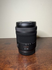 Canon RF 24-105mm f/4-7.1 IS STM Standard Zoom Lens, With Both Caps and Hood