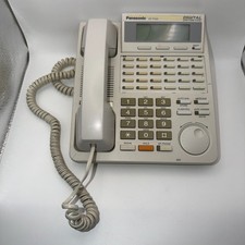 Panasonic KX-T7453 24-Button Backlit Speaker display Phone (White) + Ethernet