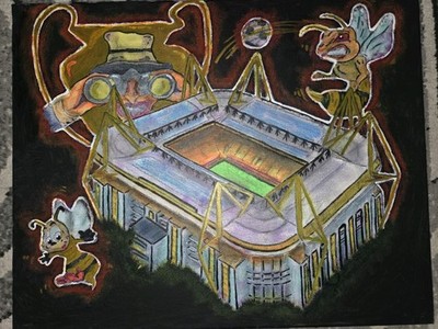 Comic Style Bild Karikatur  Illustration von Dortmund
