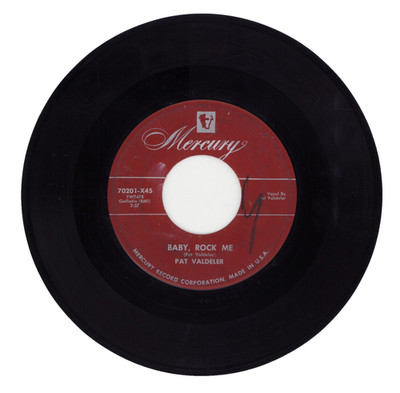 Pat Valdeler - Blues Mercury 45 -  Baby, Rock Me / Keep Hands On Your Heart G+