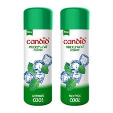 2 X Candid Prickly Heat Powder Menthol Cool For Fungal Infections Redness -120gm