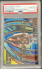 2024 Select WWE Solo Sikoa Sensations Tie Dye /25 PSA 10