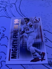 2000 Fleer Impact - Mighty Fine in '99 Mark McGwire #32 MF
