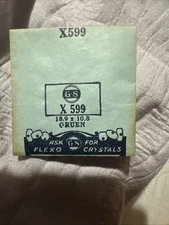 Germanow-Simon Mach (GS) X599 Watch Crystal 18.9x10.8 NOS Part Flexo Gruen
